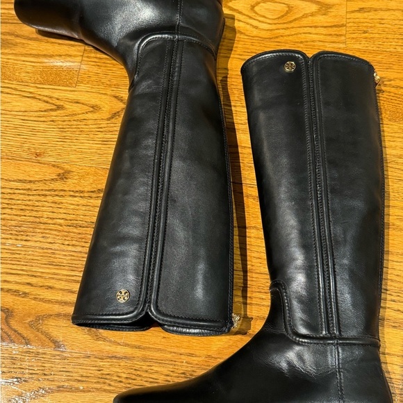 Tory Burch Black Irene 5444 Riding Boots, Size 6.5 - Picture 4 of 7
